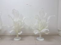 Fleurs artificielles faites à la main en organza de fleurs géantes AI Design senior élégant et simple pour les photographies de décoration de mariage
