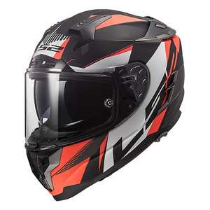 Casco Integrale Ls2 Challenger F Arancione Bianco Nero in Fibra Composita L per Moto - Product Image 1