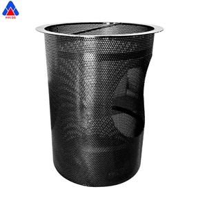 Manufacturer carbon steel Porous Metal <b>Mesh</b> <b>Basket</b> Filter Strainer element - Product Image 2