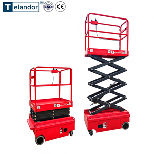 Plataforma Elevadora de Tijera Ultra Compacta de 4m para Construcción Profesional y Acabados - Product Image 4
