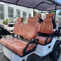 Voiturette de golf électrique tout-terrain 6 places la plus vendue avec toit et pare-brise pour les visites des parcs, des camps et des îles