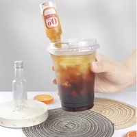 Bouteilles d'alcool en plastique PET transparent de 50ml 120ml 150ml Mini bouteille de jus de liqueur avec bouchon en aluminium