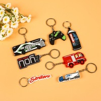 Gantungan Kunci PVC Lembut Logo Kustom 2D Karakter Kartun Karet Grosir Hadiah Promosi Gantungan Tas