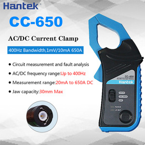 Sonde de pince ampèremétrique AC/DC Hantek CC-65 CC-650, bande passante 20 kHz/400 Hz, 1 mV/10 mA, 65 A/650 A, avec connecteur BNC CC65 CC650 - Product Image 4