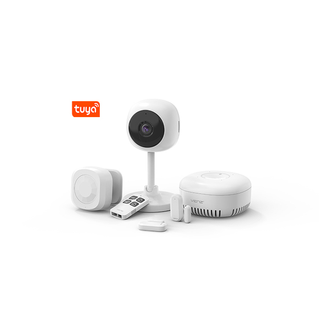 Tuya Home Security  Saas Solution Security Camera +  Zigbee PIR Sensor + Hub