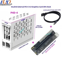 Boîtier EGPU pour ordinateur portable, carte graphique externe Oculink, station d'accueil GPU, fente PCI-E 16X (PCIe 4.0 X4), carte adaptateur + câble de données SFF-8611 50CM