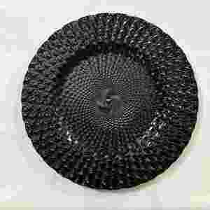 <b>Black</b> Charger <b>Plates</b> & Restaurant Dinnerware Sets Elegant <b>Plate</b> Chargers, Serving Dishes & Plastic Dinner <b>Plates</b> for Catering - Product Image 3