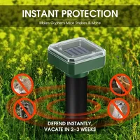 Répulsif à souris solaire, étanche, pour extérieur, répulsif contre les rongeurs pour pelouse, jardin, terres agricoles, protection des plantes