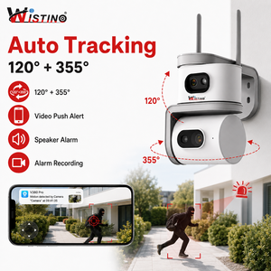 Cámara WiFi Wistino <span class=keywords><strong>V380</strong></span> <span class=keywords><strong>Pro</strong></span> de Doble Lente PTZ para Exteriores con Seguimiento Automático, Visión Nocturna <span class=keywords><strong>en</strong></span> Color, Audio Bidireccional, Detección de Movimiento, Cámara CCTV - Product Image 6