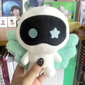 Porte-clés en peluche 3D en forme de personnage de dessin animé mignon de 15 cm, en coton PP rembourré, écologique, impression numérique, cadeau Kpop JIN - Product Image 4