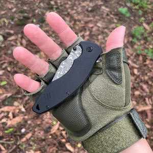 <span class=keywords><strong>Coltello</strong></span> Pieghevole EMHTiii in Acciaio ad Alto Tenore di Carbonio 8Cr14, <span class=keywords><strong>Coltello</strong></span> <span class=keywords><strong>da</strong></span> Caccia Tascabile con Finitura Damascata Laser - Product Image 3