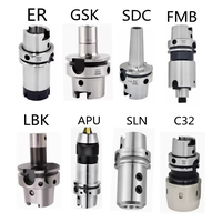 Outils CNC HSK63F-ER32-70 HSK 63A/F Mandrin à double pince en acier inoxydable haute précision