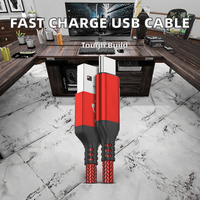Premium 3A Original charge rapide câble de données USB veste en Nylon câble de chargeur de téléphone portable vente directe d'événement d'usine