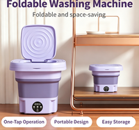 Factory Direct Sales Cross-border New Arrival Mini Foldable Plug-in Fully Automatic Wash Portable Small Washing Machine OEM
