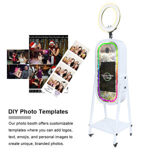 Новинка, модный промышленный ЖК-экран для селфи, сенсорный экран, заполняющий свет, фотобудка, машина для вечеринки, свадьбы, DSLR, зеркало для меня, фотобудка - Product Image 2