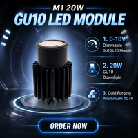 LHWYLED Downlight GU10 Dimmable 0-10V, Module LED à Moule Exclusif 20W, Certifié CE RoHS, Vente Directe Usine Chine, OEM ODM