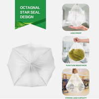 Sacs poubelles en plastique HDPE/LDPE à fermeture étoile personnalisables au prix d'usine