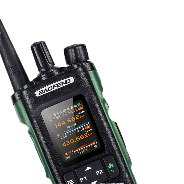 DM-32UV Walkie-Talkie High-Power 8W Digital Wireless VHF/UHF Frequency Location 10km Range Fleet Self-Driving