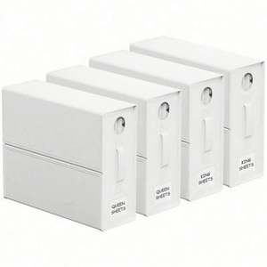 Organisateur de draps pliable avec fenêtre et étiquette pour placard à linge - Product Image 5