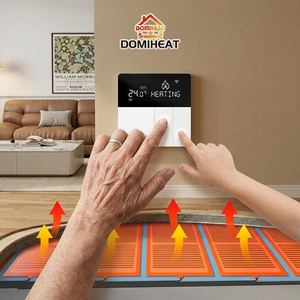 <b>Smart</b> <b>WiFi</b> Thermostat with Touchscreen OLED Display Slider Design App & Voice Control for Home & Universal Use - Product Image 4