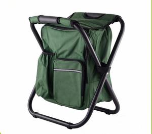 Multifunctional Outdoor Portable Insulated Foldable Cooler Bag with Iron <b>Chair</b> Garden Camping Hiking Fishing Seat <b>Backpack</b> - Product Image 3