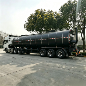 Semirremolque de Acero Inoxidable con Calefacción de 3 Ejes y 32000L para Asfalto y Betún con Aislamiento de Lana de Roca - Product Image 5