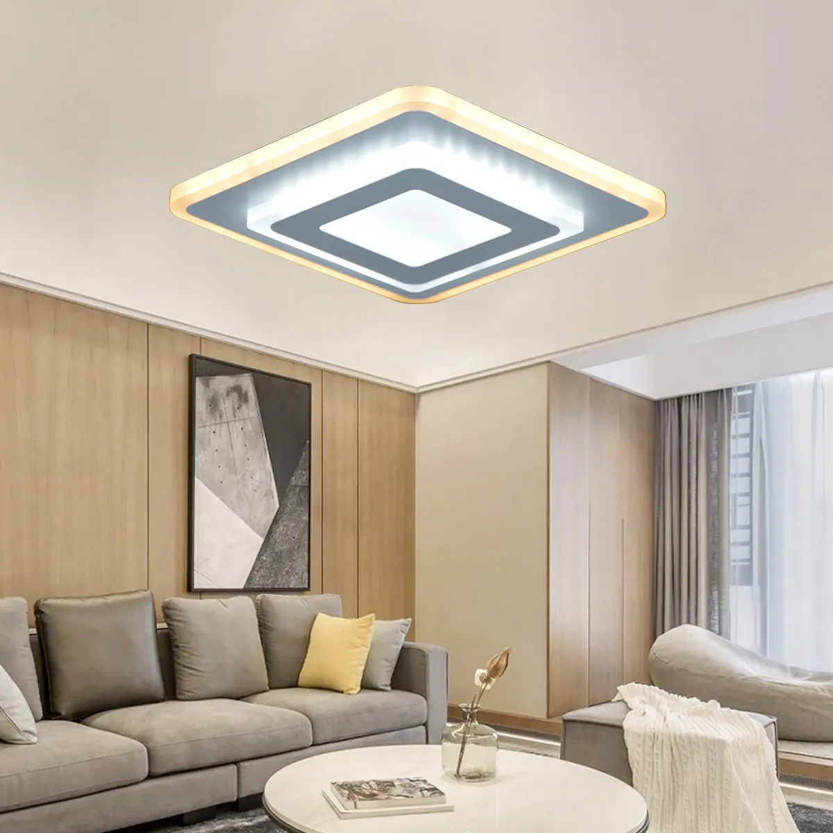 2022 Modern Nordic Square Acrylic Ceiling Lamp Creative New Design Hallway LED Ceiling Light