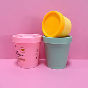 100ml 200g 250g <strong>Slime</strong> Glue Putty Storage Containers Jars pink Green Empty Wide Mouth Plastic PP Butter <strong>Pots</strong> with Lids - Product Image 4