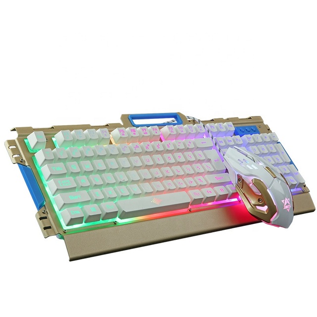 High Quality Keyboard and Mouse Combo 104 Keys Backlit Wired Gaming Mechanical Keyboard