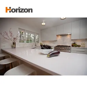 Harga pabrik Horizon batu buatan lempengan tebal buatan batu mandi kuarsa panel dinding lempengan meja dapur