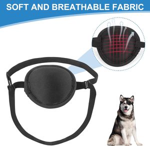 Köpekler için köpek göz bandı göz bandı ameliyat sonrası yaralanmalar ayarlanabilir yumuşak göz yama - Product Image 2