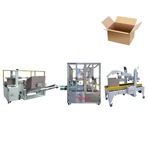 CE Factory container loading cartonning box closing sealing line automatic carton box packing machine for healthcare industry