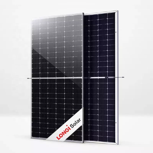 Panneaux solaires bifaciaux Longi Hi MO 5 550W à <span class=keywords><strong>prix</strong></span> d'usine, demi-cellules 555W 535W 540W 545W, mono PV solaire pour système solaire - Product Image 1