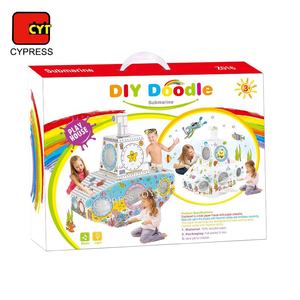 段ボールプレイハウスDIYハウスを描く教育玩具 - Product Image 6