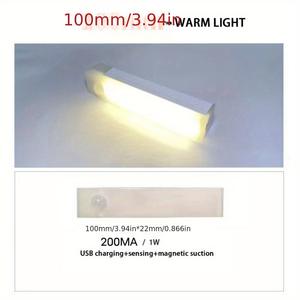 Tira de luz nocturna LED inalámbrica con Sensor de movimiento para dormitorio, habitación de bebé, cocina, escalera, armario y luces de armario de pasillo - Product Image 4