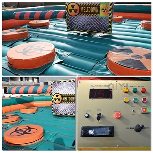 Jeu gonflable Wipeout commercial, équipement interactif pour adultes et enfants, pour événements, fêtes foraines et carnavals - Product Image 6
