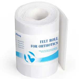 Rotolo di feltro ortopedico 1/8 miscela di Rayon di lana di qualità "spessa 6" x2.5yd per fornire ammortizzazione e supporto al piede