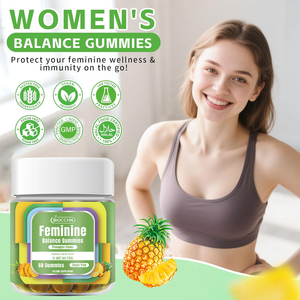 OEM feminim Balance probiotik Gummies untuk wanita-kesehatan vagina & wanita pH Balance <span class=keywords><strong>Natural</strong></span> Gummy suplemen dengan Cranberry - Product Image 4