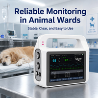 Équipement clé en main pour clinique vétérinaire : Moniteur patient vétérinaire portable multi-spécies pour chiens, chats, chevaux avec surveillance SpO2, ECG, NIBP, TEMP