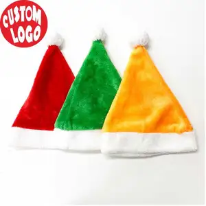 Professional factory making art Christmas Caps Knitted Beanie Hat knitted acrylic santa hat