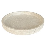 Table basse ronde en marbre moderne multifonctionnelle, plateau de service fait main en terrazzo pour le rangement de bijoux, occasions Ramadan et mariage