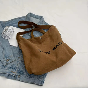Nueva Bolsa de Mensajero de Lona con Estampado de Letras Personalizado, Estilo Vintage, para Estudiantes, Trabajo, Escuela y Viajes - Product Image 6