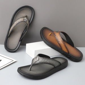 Cómodas <span class=keywords><strong>Chanclas</strong></span> de playa de verano antideslizantes impermeables <span class=keywords><strong>para</strong></span> <span class=keywords><strong>adolescentes</strong></span> y Hombres estilo de punta redonda <span class=keywords><strong>para</strong></span> uso en interiores y exteriores - Product Image 4