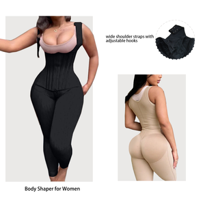 <span class=keywords><strong>Faja</strong></span> de Alta Compresión con Control de Abdomen, <span class=keywords><strong>Faja</strong></span> Postparto hasta el Tobillo, Control de Cintura y Abdomen, Levanta Glúteos, Corsé Moldeador de Cuerpo Completo - Product Image 5