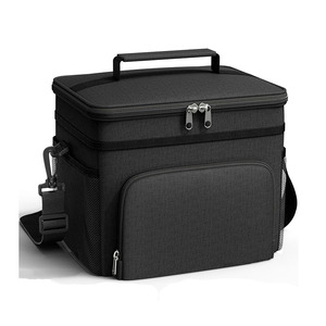 Leak-Proof Cooler <b>Lunch</b> Bag with 4 Pockets Zipper Closure Travel-Friendly Portable Insulated <b>Lunch</b> <b>Box</b> <b>for</b> Men & <b>Women</b> - Product Image 1