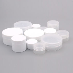 Biểu Tượng Tùy Chỉnh 10Gram 30 Ml 50Ml <span class=keywords><strong>100</strong></span> <span class=keywords><strong>Gram</strong></span> Phong Cách Phẳng Mờ Nhựa PP Lip Balm Kem Lọ Với Nắp Màu Trắng Nắp Tròn - Product Image 1