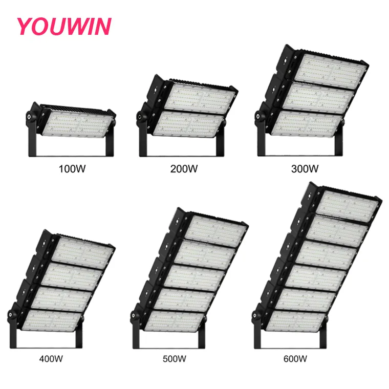 100W 200W 300W 400W 500W 600W Module Flood Lights Led Flood Light Aluminum Fixtures Various Beam Angle 15/30/60/90/70*140degree