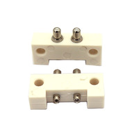 White PTFE CNC Machined Plastic Stacked Clamp Block Thread Insert Retaining Jig for Test Apparatus