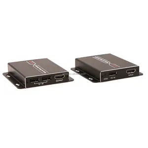 シングルCAT5E/6 utp rj45 3D 1080P HD MIKVMトランスミッターレシーバー60M上のHD MIKVMエクステンダー