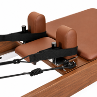 Reformer Pilates en Noyer de Haute Qualité, Équipement Commercial en Bois pour Studio de Pilates, Machine de Fitness, Fabrication OEM